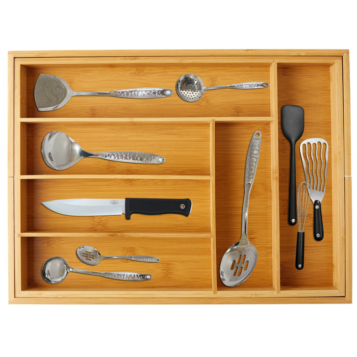 Vaiyer Flatware & Kitchen Utensils Drawer Organizer Wayfair